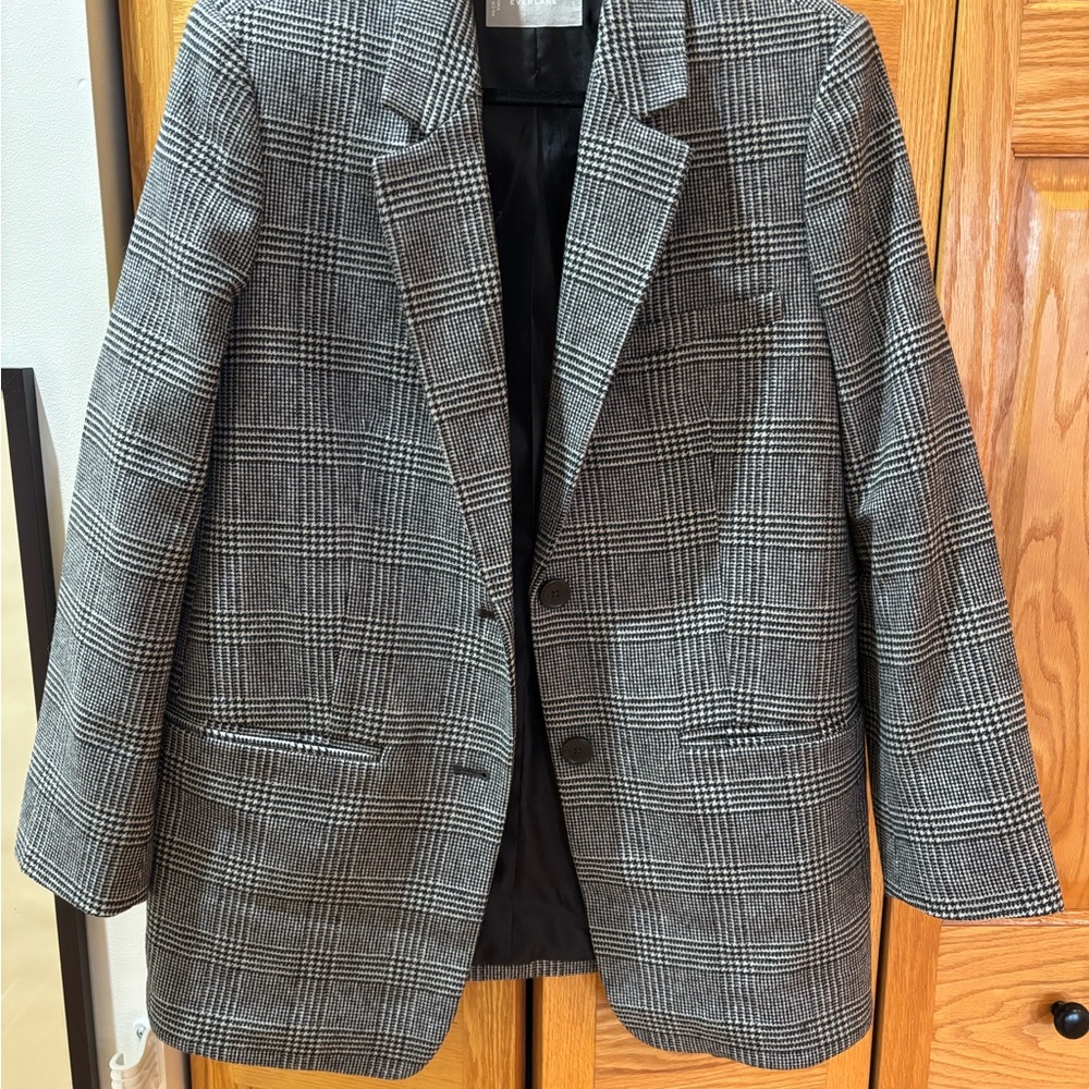 Everlane Wool Plaid Blazer